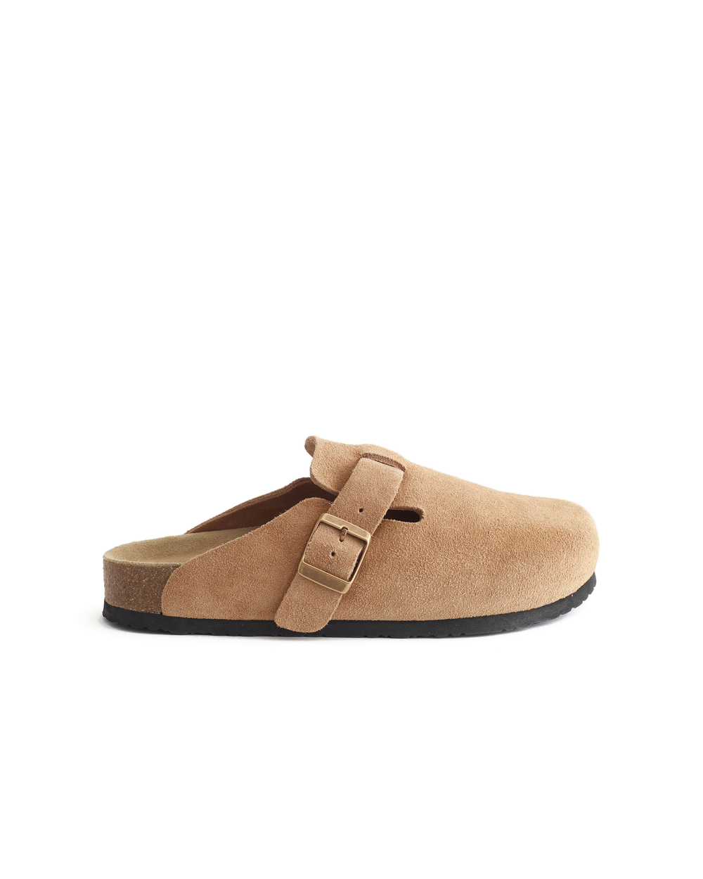 Water Repellent Suede Clog Mule